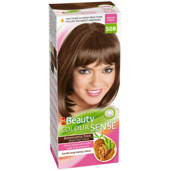 Vopsea de par S08 - Cacao cu Lapte, MM Beauty Colour Sense