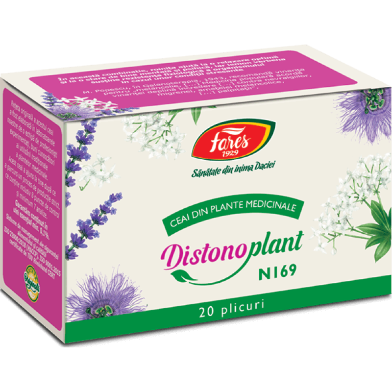 Ceai Distonoplant N169, Fares | 20 plicuri