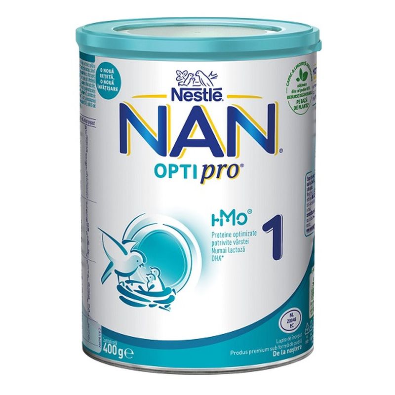 Nan 1 Optipro HM-O Formula de lapte Premium +0 luni | 400 g