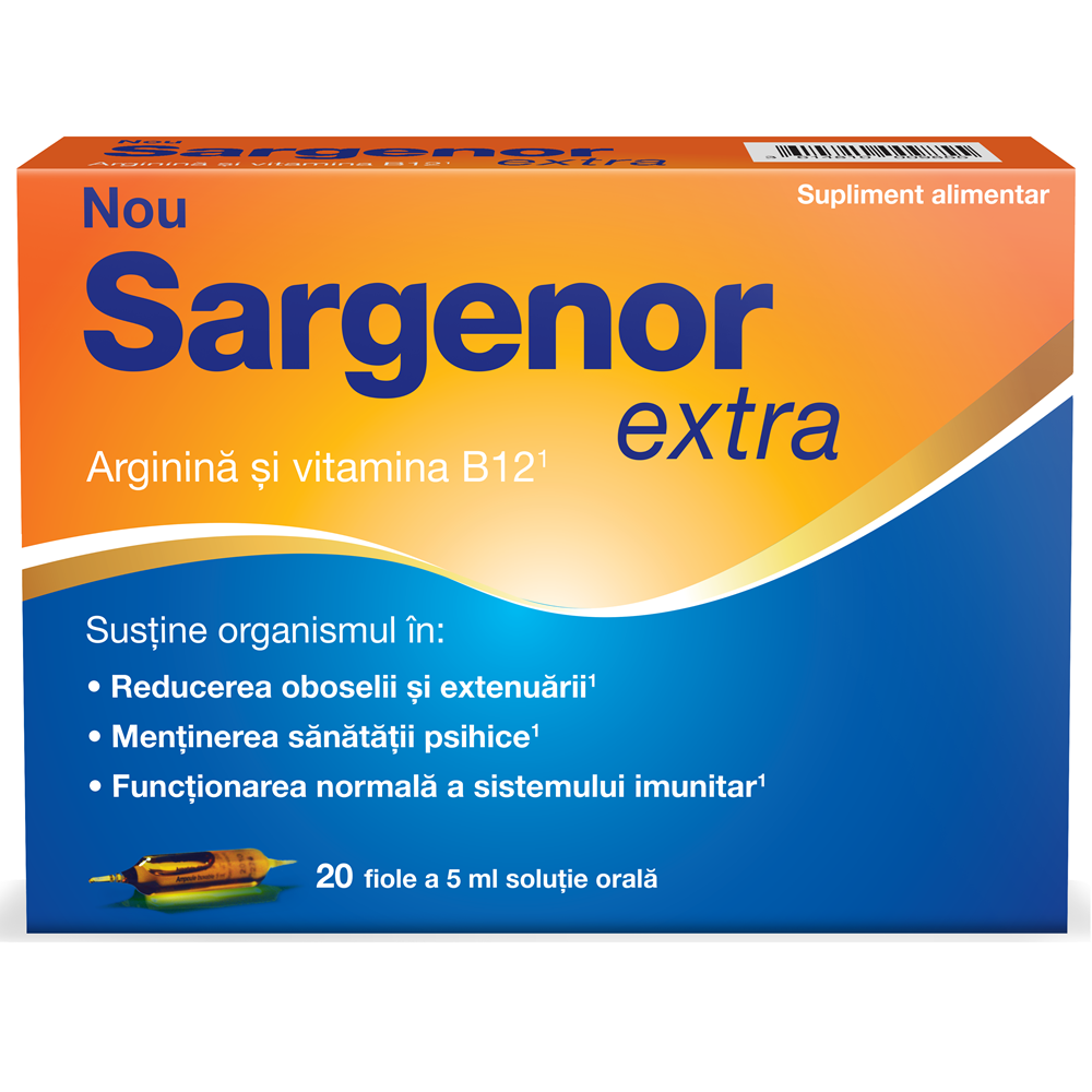 Solutie orala Sargenor Extra, 5 ml, Meda Pharma | 20 fiole