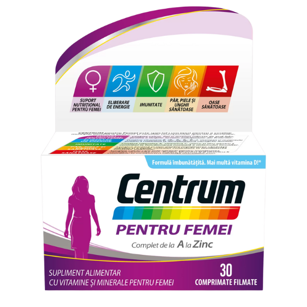 Centrum pentru femei Complet de la A la Zinc, Haleon | 30 comprimate