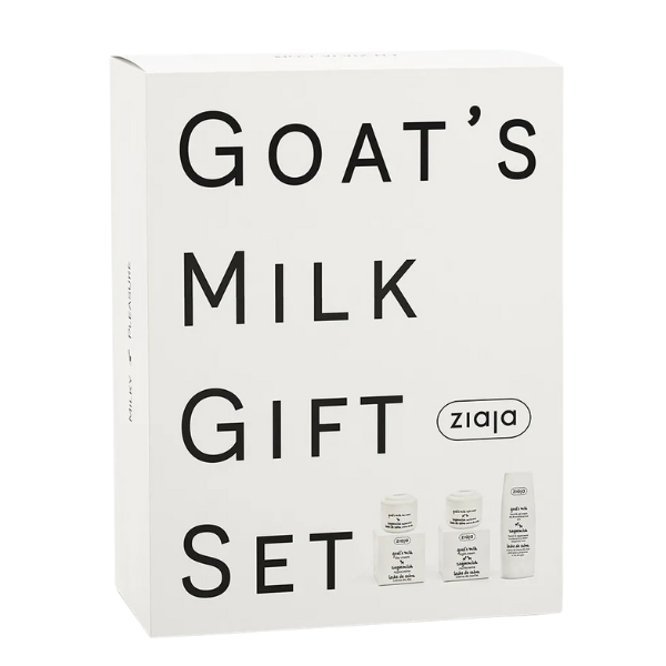 Set Lapte de Capra: crema de fata de zi 50 ml + crema de noapte 50 ml + crema de maini 80 ml, Ziaja
