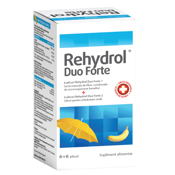 Rehydrol Duo Forte, MBA Pharma | 6 + 6 plicuri
