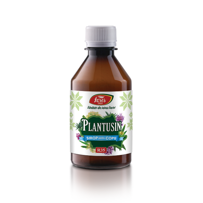Plantusin pentru Copii, R35, sirop tuse, cu fructoza, Fares | 250 ml