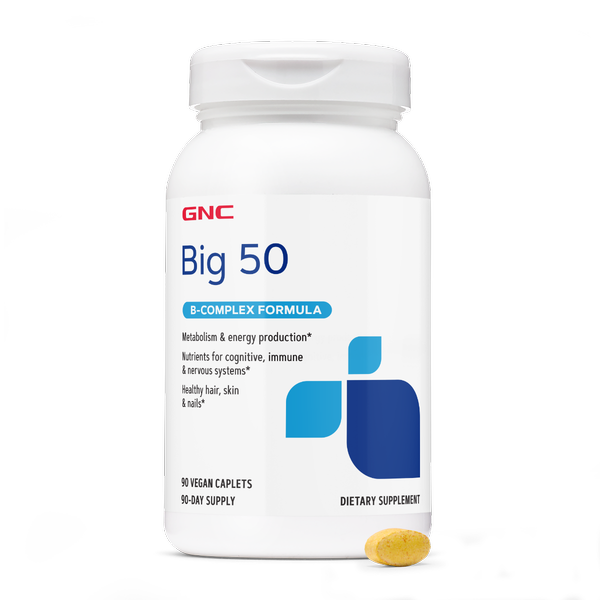 GNC B Complex Formula Big 50 , General Nutrition Corp| 90 tbl