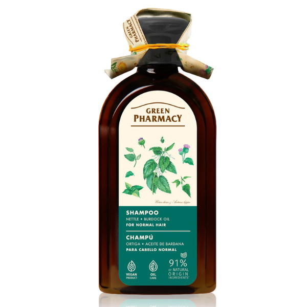 Sampon pentru par normal cu Extract de Urzica, Green Pharmacy | 350 ml