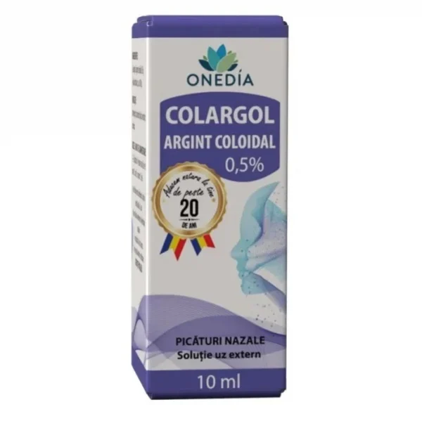 Colargol Argint Coloidal 0,5%, Onedia | 10 ml