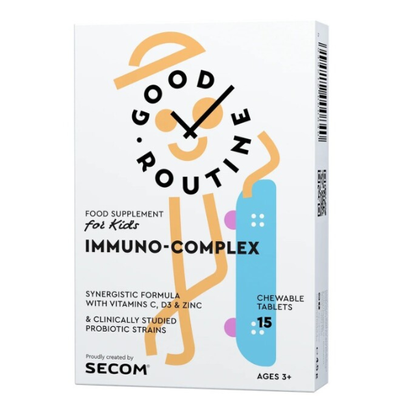 Good Routine Immuno Complex, Secom | 15 tablete masticabile