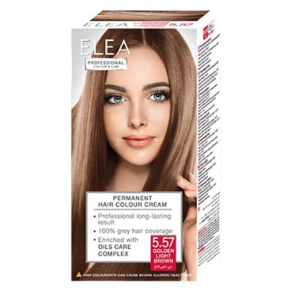 Vopsea de par 5.57 - Saten-Auriu Deschis, Elea Professional | 123 ml