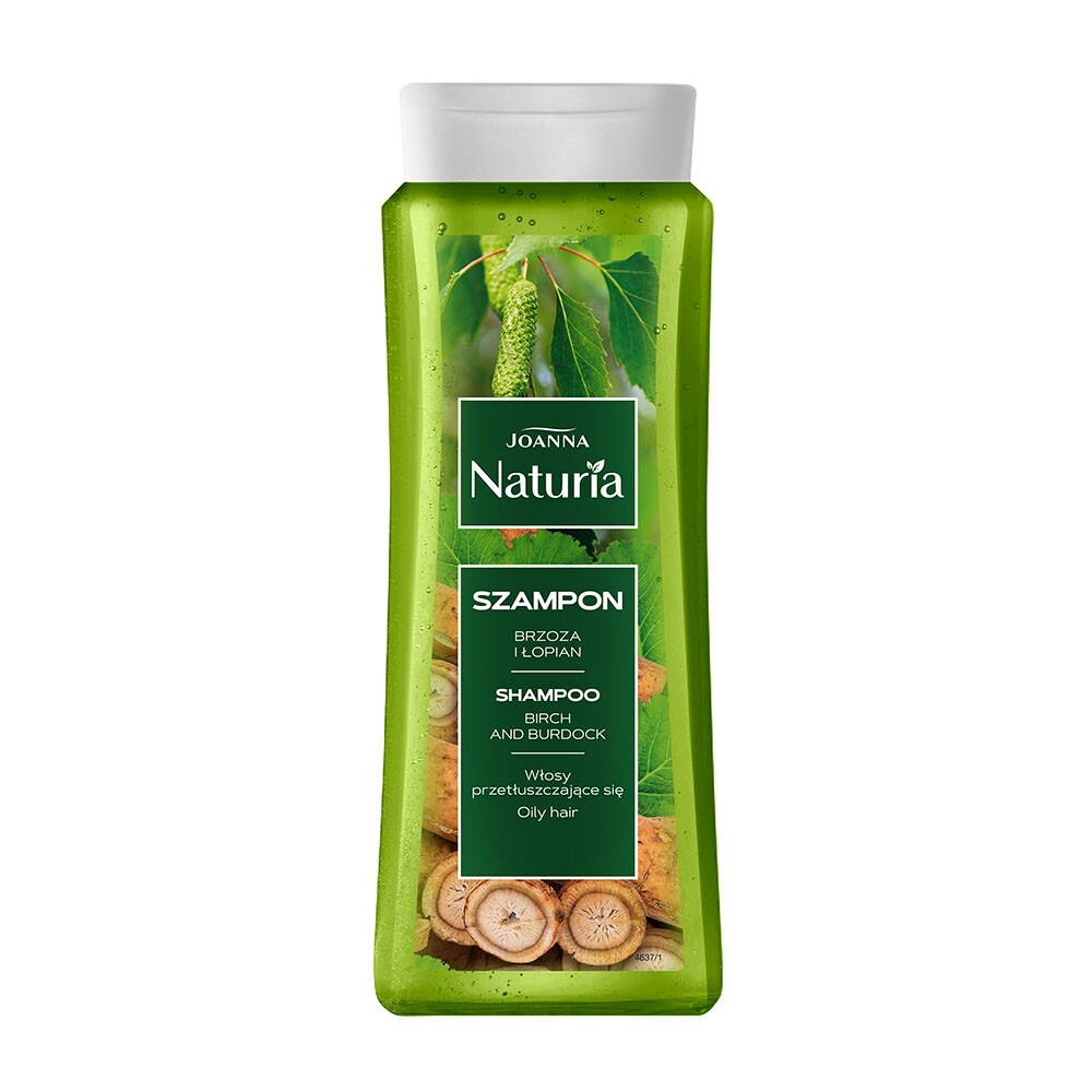 Sampon pentru par gras Brusture si mesteacan Naturia, Joanna | 500 ml