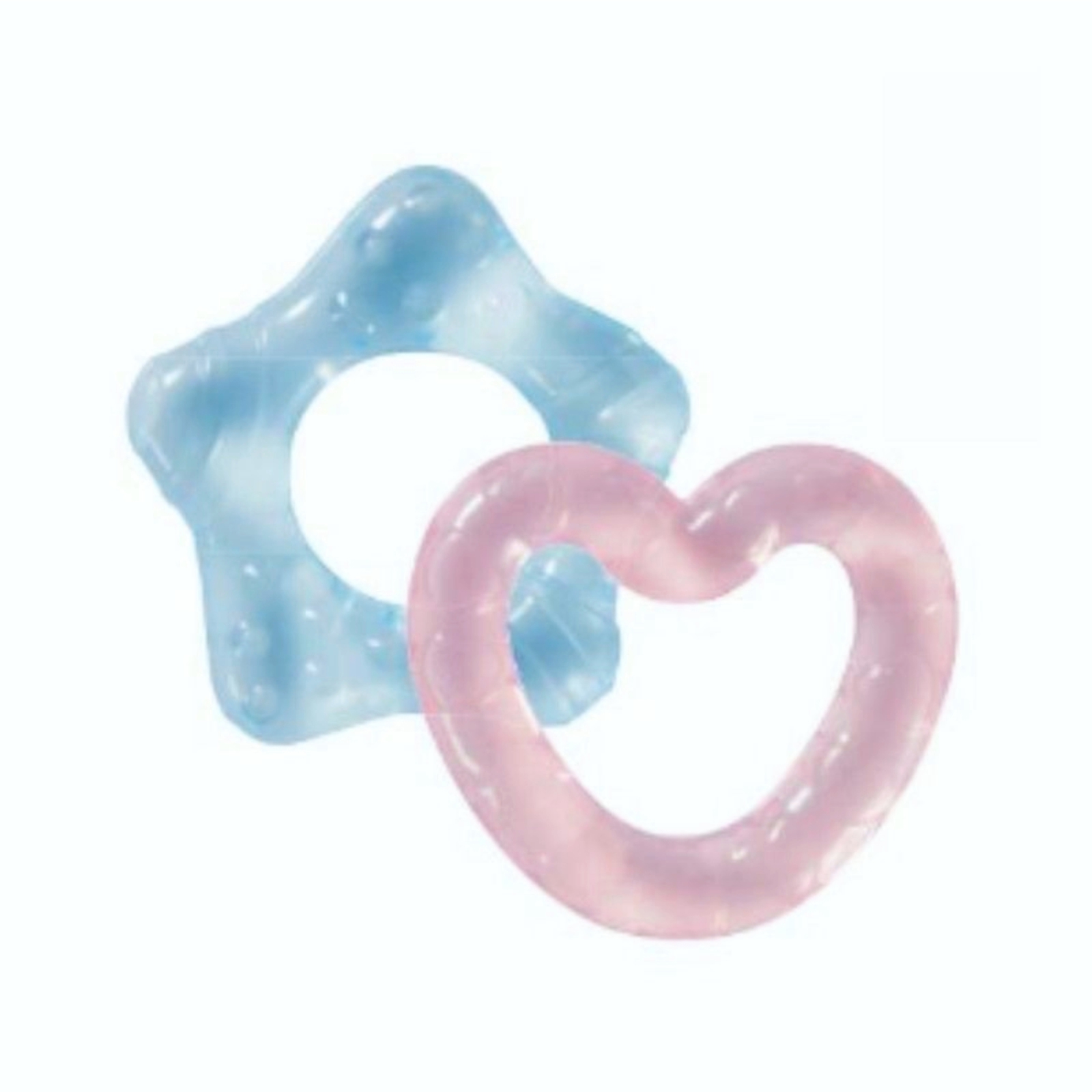 Inel dentitie racoritor in forma de stea sau inima, 3 luni+, 31508, Baby Nova | 1 bucata