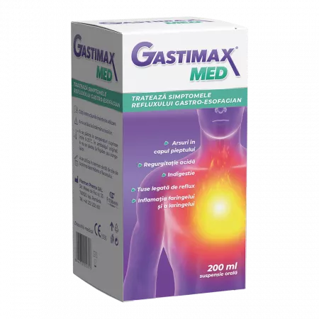 Gastimax Med suspensie orala, 200 ml - imagine 2