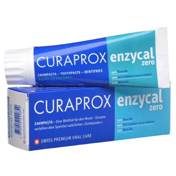 Pasta de dinti cu enzime si fara fluor EnzyCal Zero, Curaprox | 75 ml