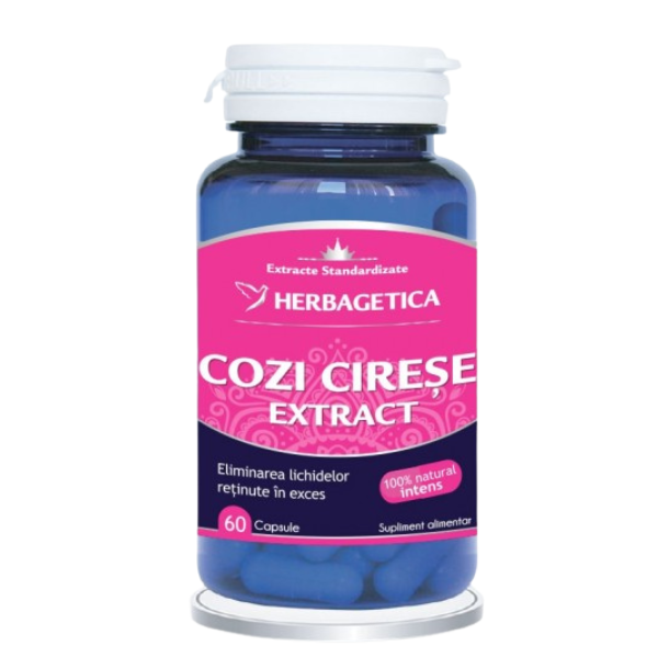 Cozi de Cirese Extract, Herbagetica | 60 capsule