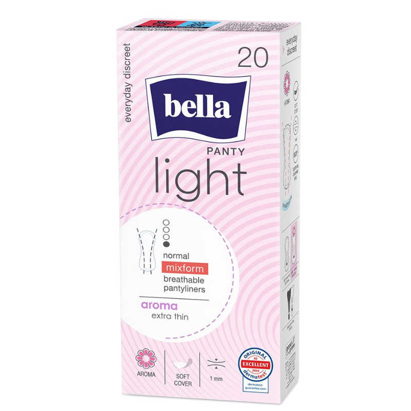 Absorbante zilnice BELLA Panty Light, TZMO | 20 bucăți