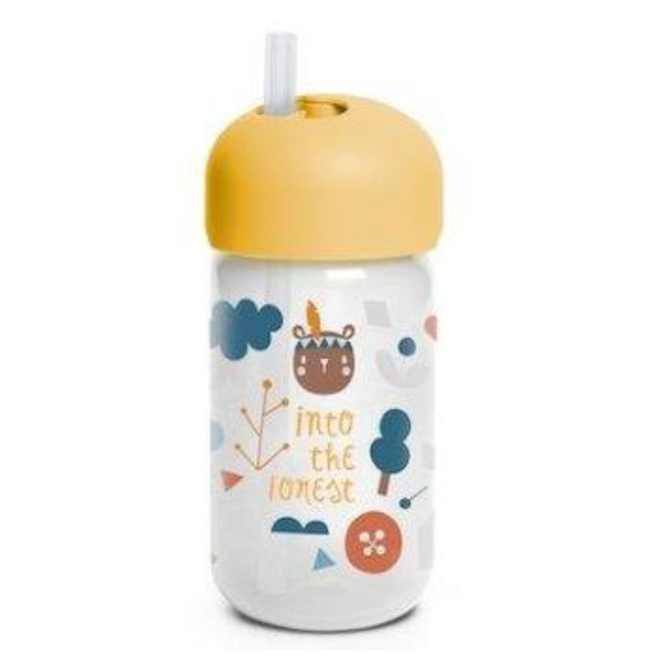 Cana cu pai, +18 luni, galben, Into the Forest, Suavinex | 340 ml