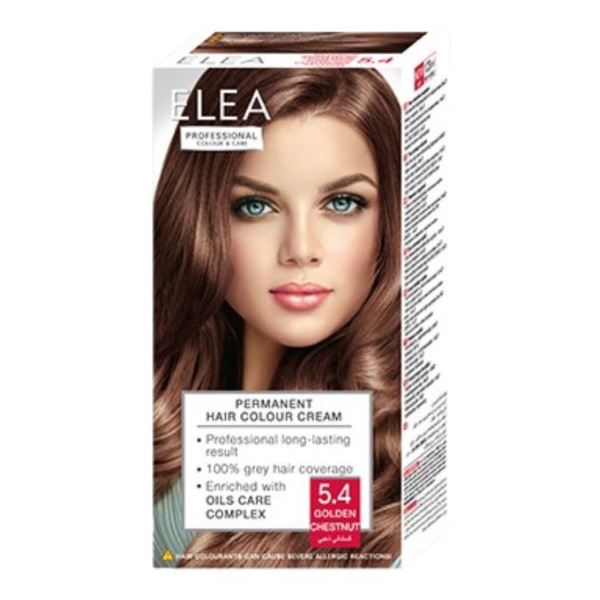 Vopsea de par 5.4 - Castaniu Auriu, Elea Professional | 123 ml