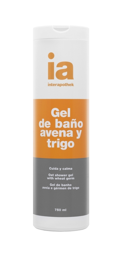 Gel de dus cu extract de ovaz si grau, Interapothek | 750 ml