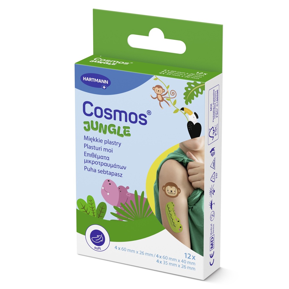 Plasturi in forma de animale, Cosmos Jungle, Hartmann | 12 bucati