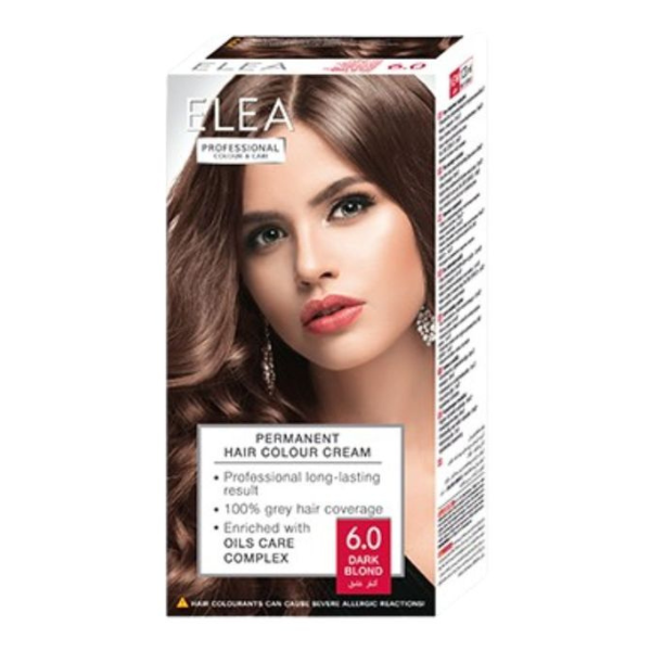 Vopsea de par 6.0 - Blond Inchis, Elea Professional | 123 ml