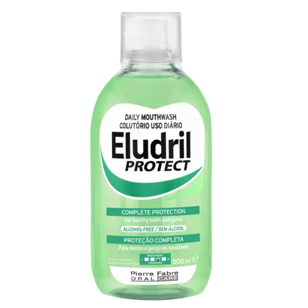 Apa de gura anti-placa, Eludril Protect, Pierre Fabre | 500 ml