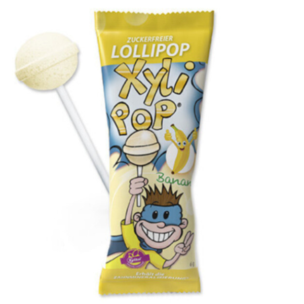 Acadea cu aroma de banana XYLIPOP, Miradent | 6 g