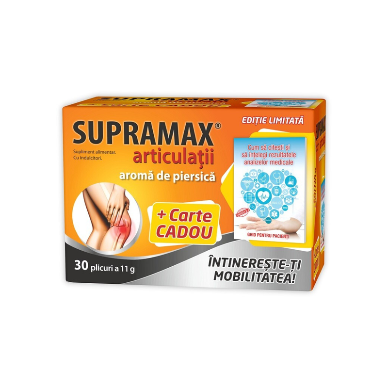 Zdrovit Supramax articulatii piersica | 30 de plicuri + Ghid pacient cadou