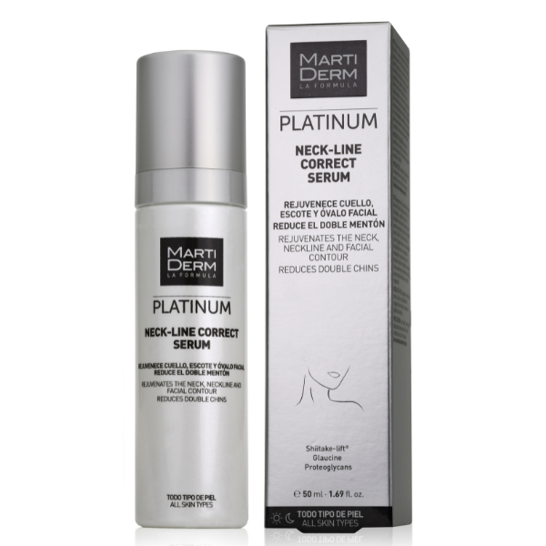 Ser corector pentru linia gatului si a decolteului cu proteoglicani Neck-Line Correct, Platinum, Martiderm | 50 ml