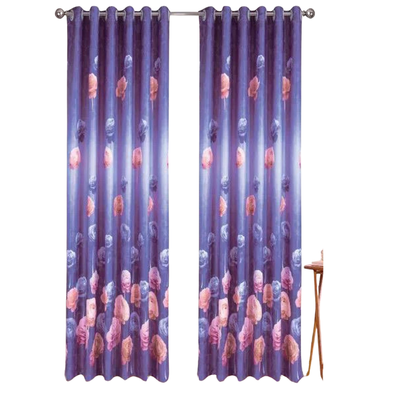 Draperie FLORA Albastru, Perpetuum | 140 x 245 cm