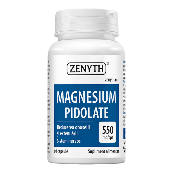 Magneziu Pidolat 550 mg, Zenyth | 60 capsule