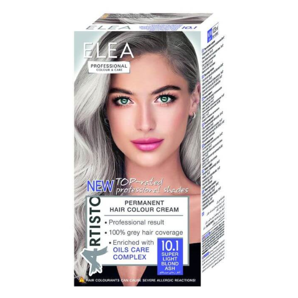 Vopsea de par Artisto 10.1 - Super Blond-Cenusiu Deschis, Elea Professional | 123 ml