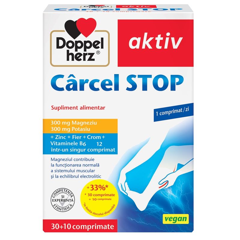 Carcel Stop, Doppelherz Aktiv | 30 + 10 comprimate CADOU