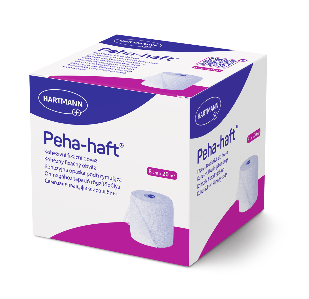 Bandaj elastic autoadeziv Peha-haft, 8 cm x 20 m, Hartmann
