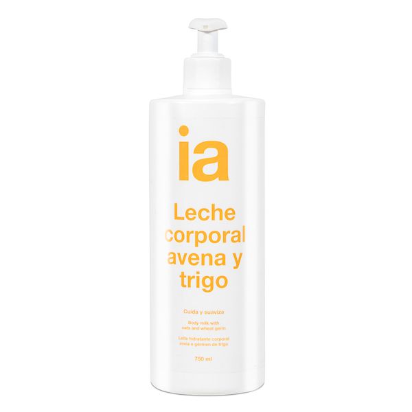 Lapte de corp cu extract de ovaz si grau, cu dispenser, Interapothek | 750 ml