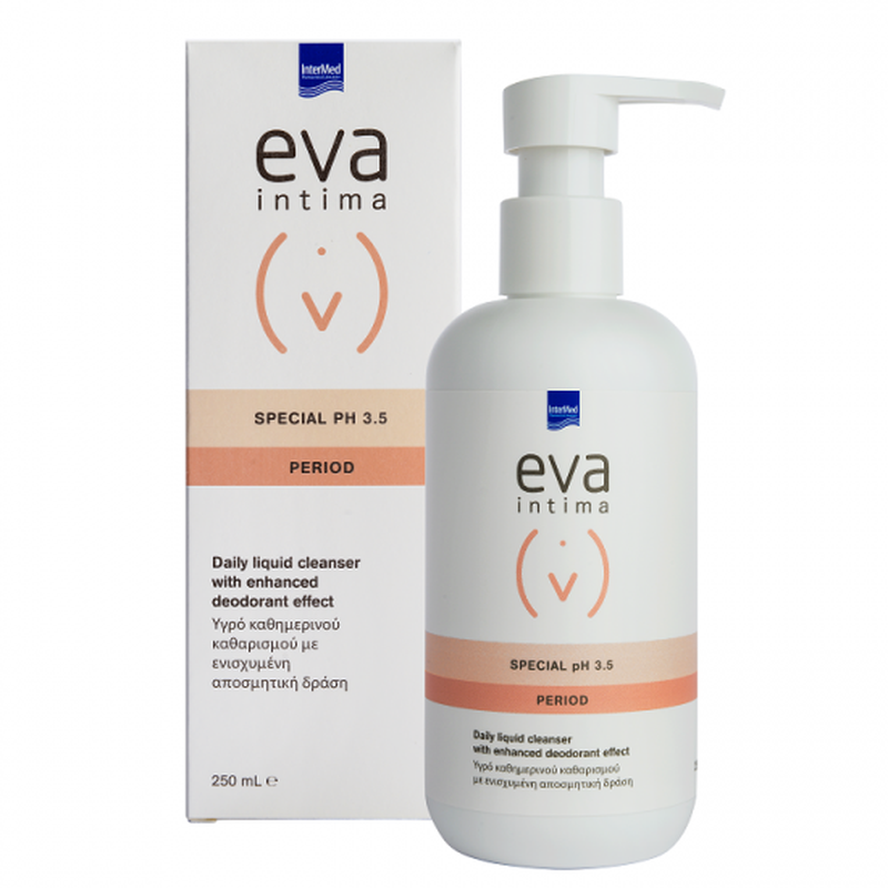 Gel de curatare zilnica cu efect dezodorizant Eva Intima Special pH 3.5, Intermed | 250 ml