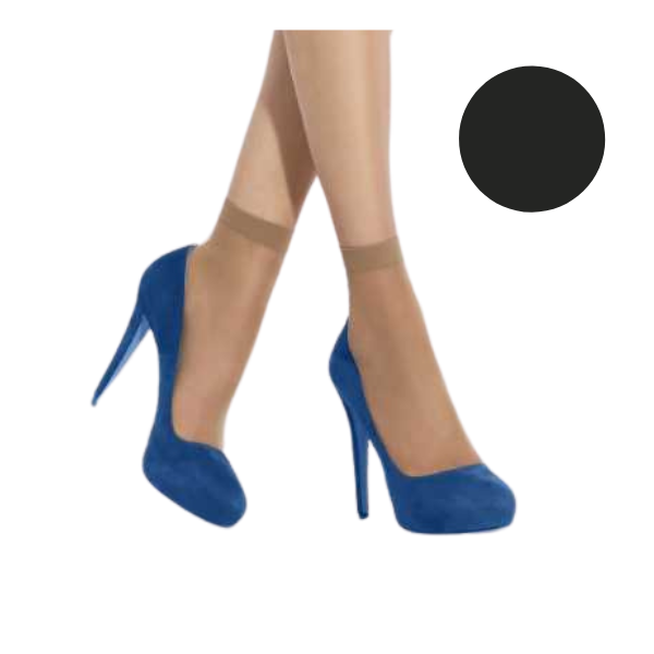 Sosete dama 1/4 DANAE 15 DEN Negru, Calze BC