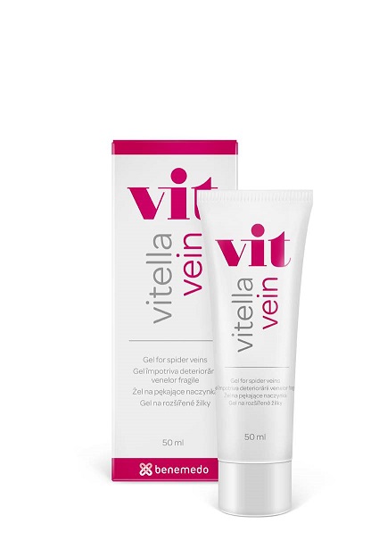 Gel impotriva deteriorarii venelor fragile Vitella Vein Vit, Benemedo | 50 ml