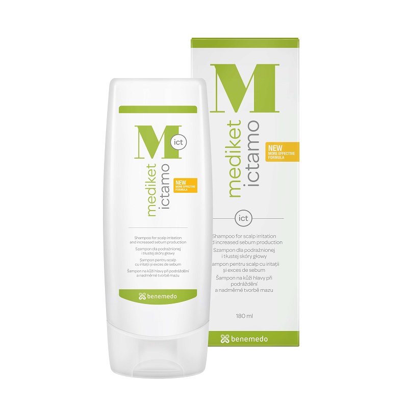Sampon pentru scalp cu iritatii si exces de sebum Mediket Ictamo, Benemedo | 180 ml