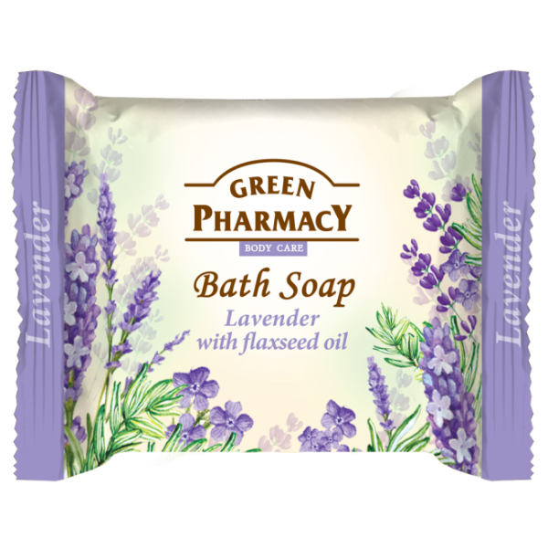 Sapun solid Lavanda si Ulei de Seminte de In, Green Pharmacy | 100 g