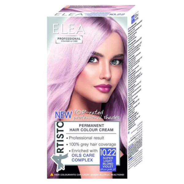Vopsea de par Artisto 10.22 - Super Blond-Deschis Violet, Elea Professional | 123 ml