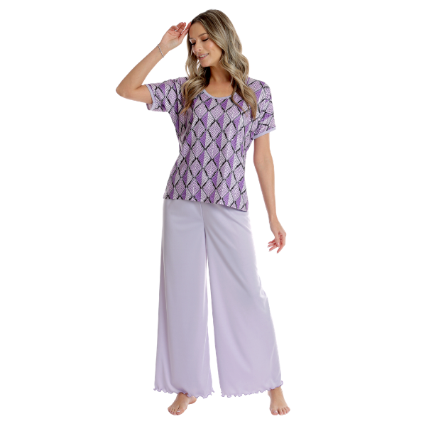 Tinuta dama AV2543 lila/mov geometric, Andana | marimea S