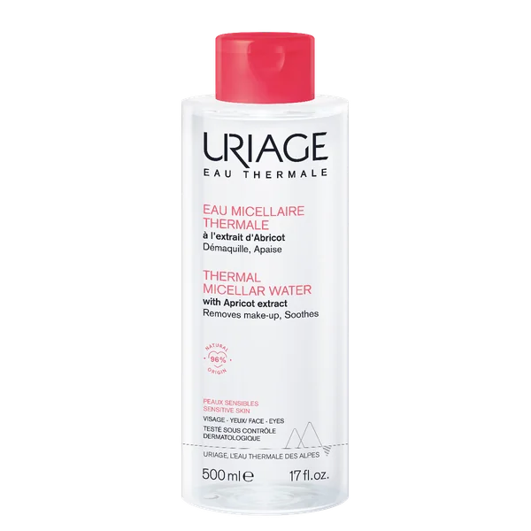 Apa micelara termala PS pentru piele sensibila, Uriage | 500 ml