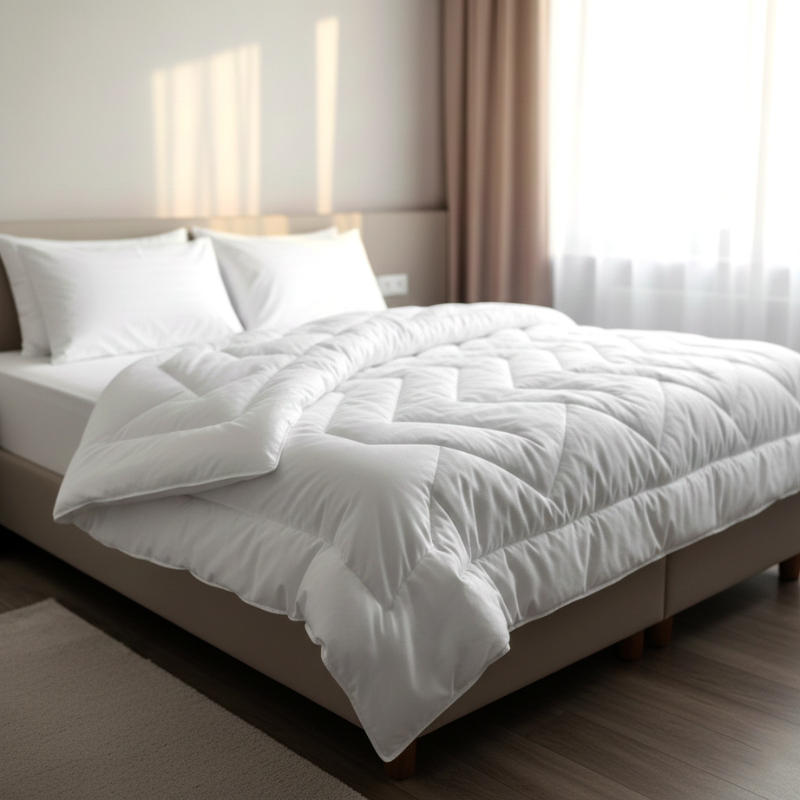 Pilota matlasata iarna 2 persoane alb 200x215 cm, Ralex | 1 buc