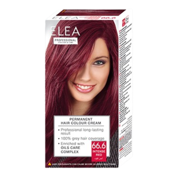 Vopsea de par 66.6 - Rosu Intens, Elea Professional | 123 ml