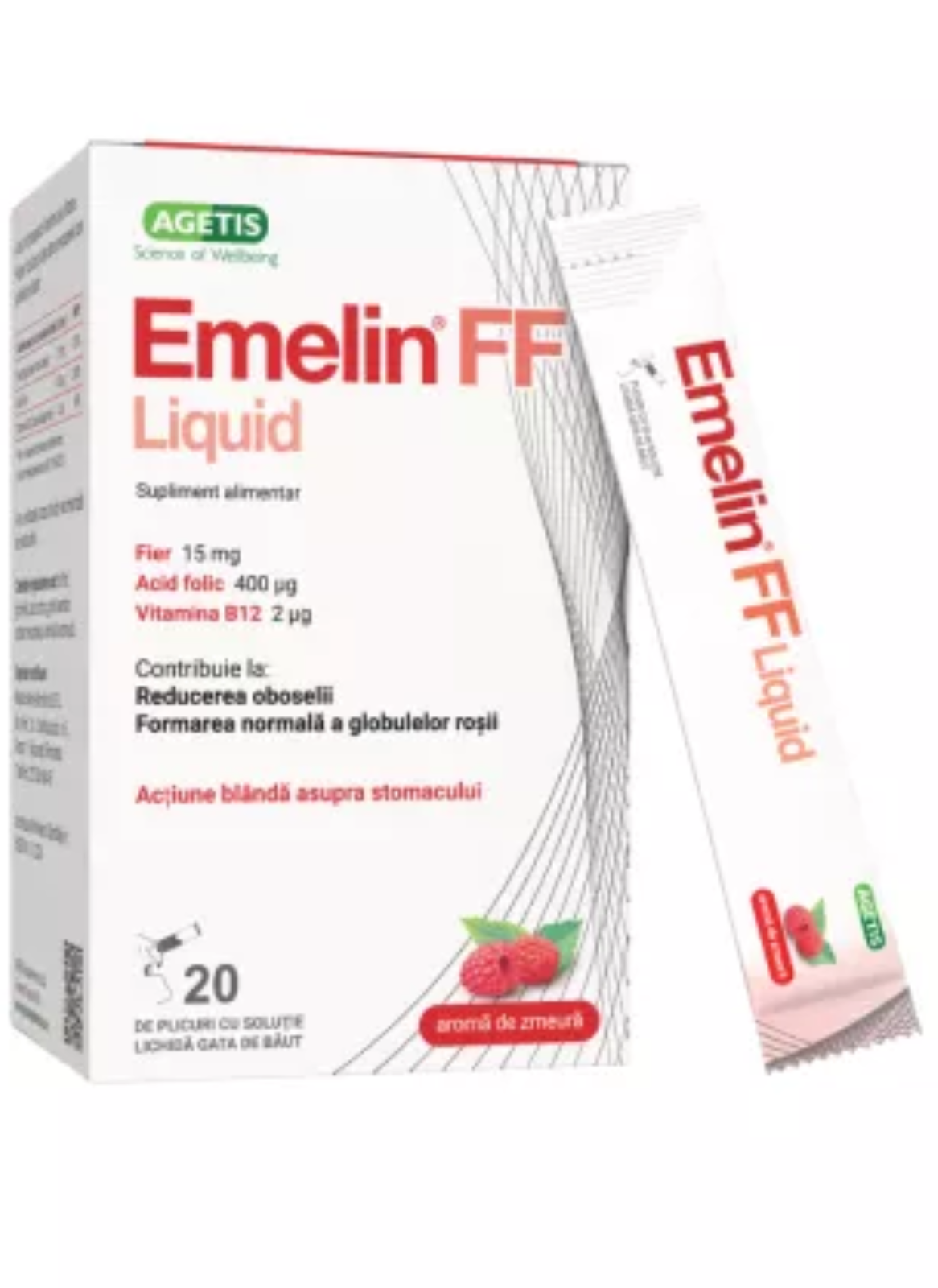 Emelin FF Liquid solutie orala, Medochemie | 20 plicuri
