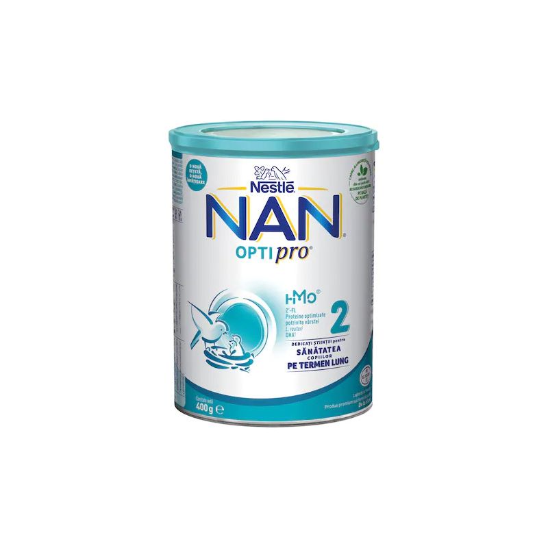 Lapte praf NAN 2 Optipro de la 6 luni | 400 gr