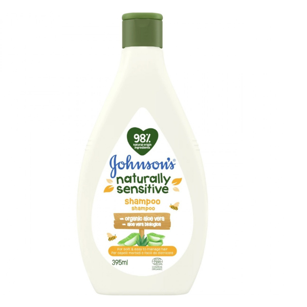Sampon si gel de dus pentru bebelusi Naturally Sensitive, Johnsons Baby | 395 ml