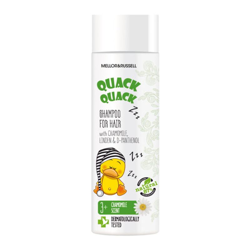 Sampon pentru copii Quack Quack 3ani+ cu musetel, tei si D-panthenol, Rubella | 200ml