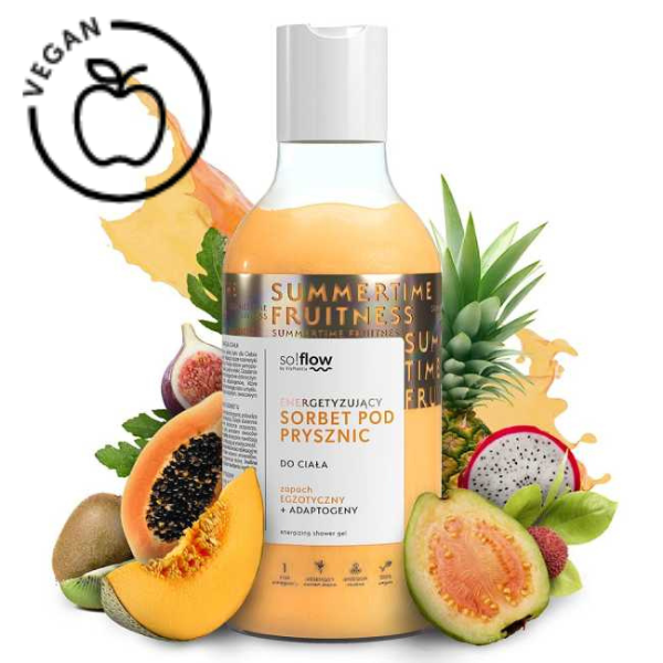 Gel de dus So!Flow Sorbet de Fructe Exotice, Green Pharmacy | 400 ml