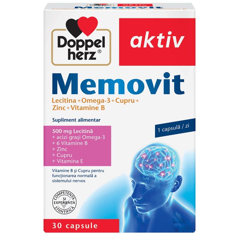 Memovit, Doppelherz Aktiv | 30 capsule